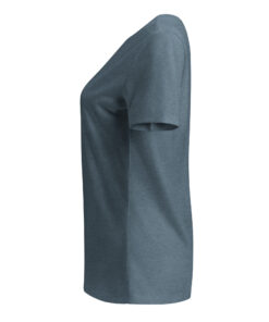 Camiseta holgada y cuello en pico personalizable, vista lateral izquierda
