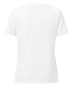 Camiseta holgada y cuello en pico personalizable, vista trasera