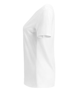 Camiseta holgada y cuello en pico personalizable, vista lateral izquierda