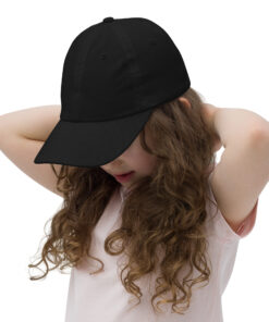 Gorra juvenil de béisbol personalizable, vista lateral izquierda