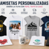 Camiseta personalizada con foto, texto y logo