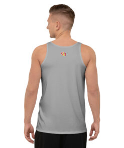 Camiseta de tirantes hombre personalizable, vista trasera