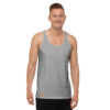 Camiseta de tirantes hombre personalizable, vista frontal