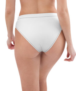 Braguita bikini reciclada corte alto estampado integral personalizable, vista trasera