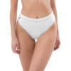 Braguita bikini reciclada corte alto estampado integral personalizable, vista frontal