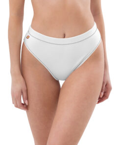 Braguita bikini reciclada corte alto estampado integral personalizable, vista frontal