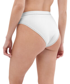 Braguita bikini reciclada corte alto estampado integral personalizable, vista trasera