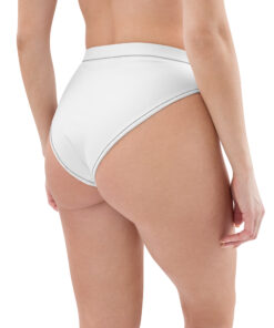 Braguita bikini reciclada corte alto estampado integral personalizable, vista trasera