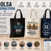 Bolsa personalizada con foto texto y logo