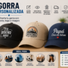 Gorra personalizada con logo texto e imagen