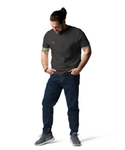 Camiseta unisex de algodón orgánico Creator 2.0 personalizable, vista frontal