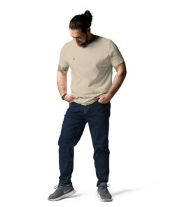 Camiseta unisex de algodón orgánico Creator 2.0 personalizable, vista frontal