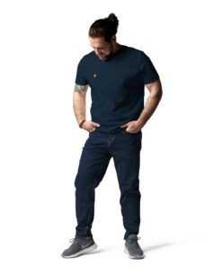 Camiseta unisex de algodón orgánico Creator 2.0 personalizable, vista frontal