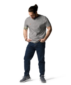 Camiseta unisex de algodón orgánico Creator 2.0 personalizable, vista frontal