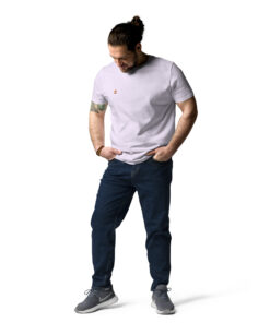 Camiseta unisex de algodón orgánico Creator 2.0 personalizable, vista frontal