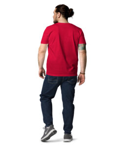 Camiseta unisex de algodón orgánico Creator 2.0 personalizable, vista trasera