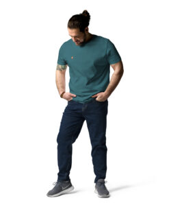 Camiseta unisex de algodón orgánico Creator 2.0 personalizable, vista frontal