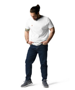 Camiseta unisex de algodón orgánico Creator 2.0 personalizable, vista frontal