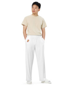 Pantalón ancho unisex personalizado - vista frontal en modelo