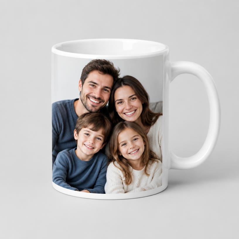 Taza personalizada con foto y texto en Amazon