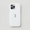 Funda de móvil SESKA blanca con logo vertical