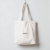 Bolsa tote SESKA de algodón con logo negro