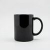 Taza mágica negra personalizable que revela el diseño con calor