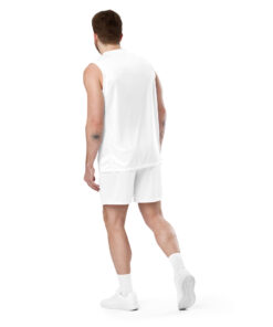 Shorts de malla unisex transpirables de corte recto con cinturilla elástica (15)