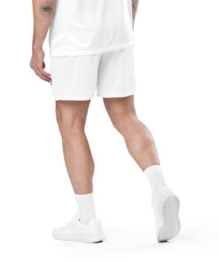 Shorts de malla unisex transpirables de corte recto con cinturilla elástica (17)
