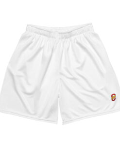 Shorts de malla unisex transpirables de corte recto con cinturilla elástica (8)