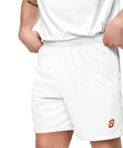 Shorts de malla unisex transpirables de corte recto con cinturilla elástica (10)