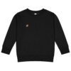 Sudadera infantil de cuello redondo en tejido suave con puños acanalados
