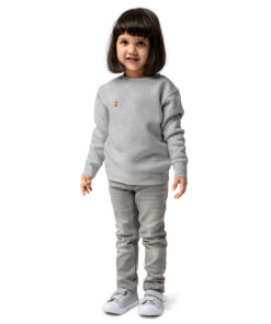 Sudadera infantil de cuello redondo en tejido suave con puños acanalados (18)