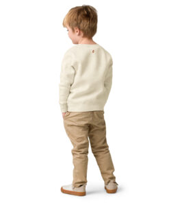 Sudadera infantil de cuello redondo en tejido suave con puños acanalados (17)