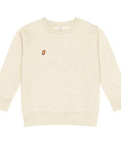 Sudadera infantil de cuello redondo en tejido suave con puños acanalados (6)
