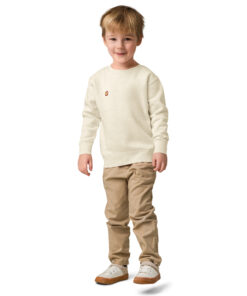 Sudadera infantil de cuello redondo en tejido suave con puños acanalados (15)