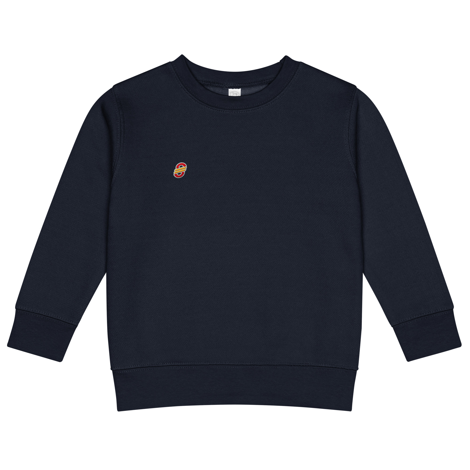 Sudadera infantil de cuello redondo en tejido suave con puños acanalados (2)