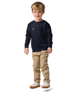 Sudadera infantil de cuello redondo en tejido suave con puños acanalados (14)