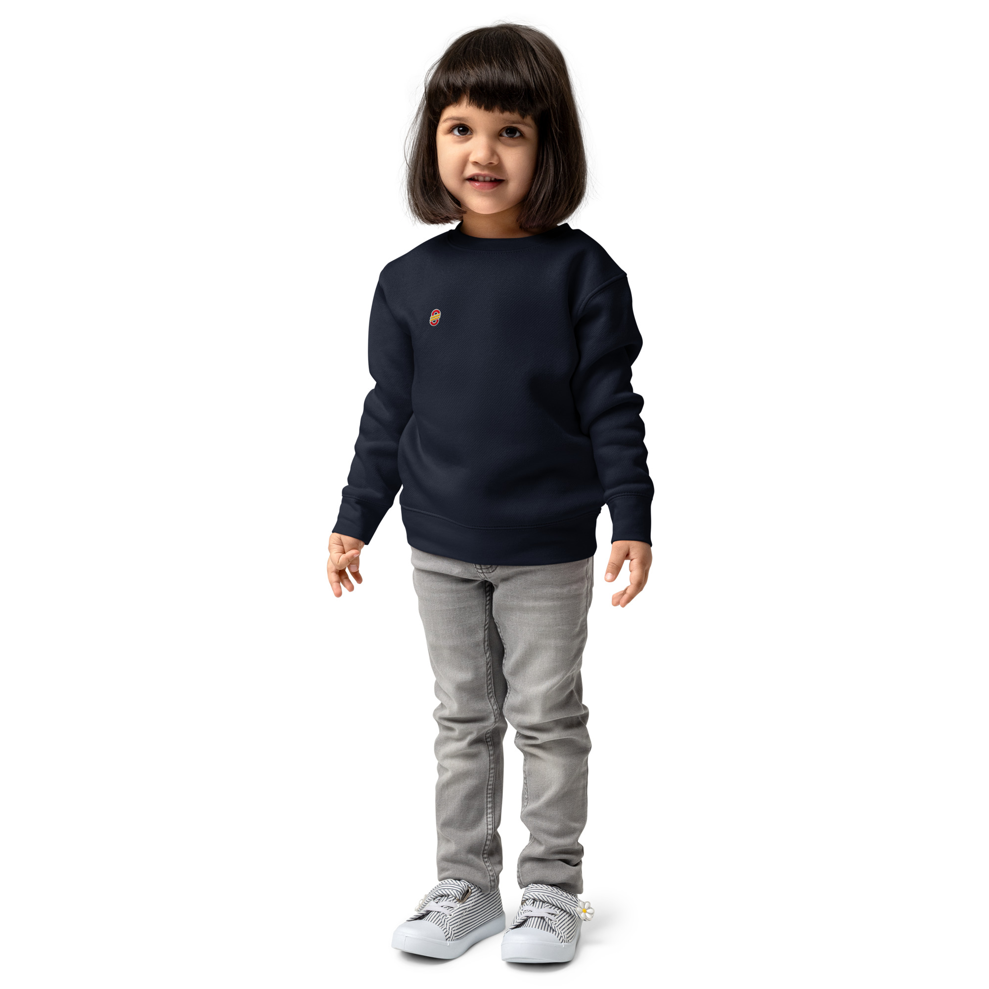 Sudadera infantil de cuello redondo en tejido suave con puños acanalados (20)