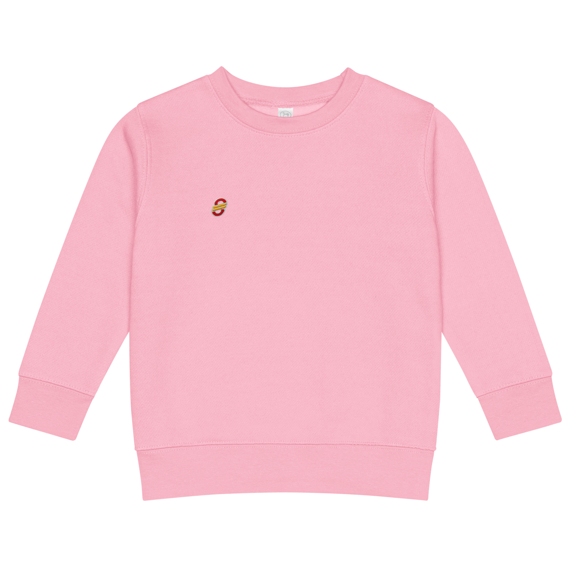 Sudadera infantil de cuello redondo en tejido suave con puños acanalados (4)