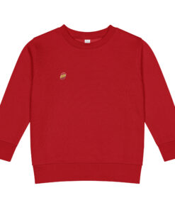 Sudadera infantil de cuello redondo en tejido suave con puños acanalados (3)