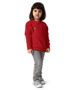 Sudadera infantil de cuello redondo en tejido suave con puños acanalados (19)