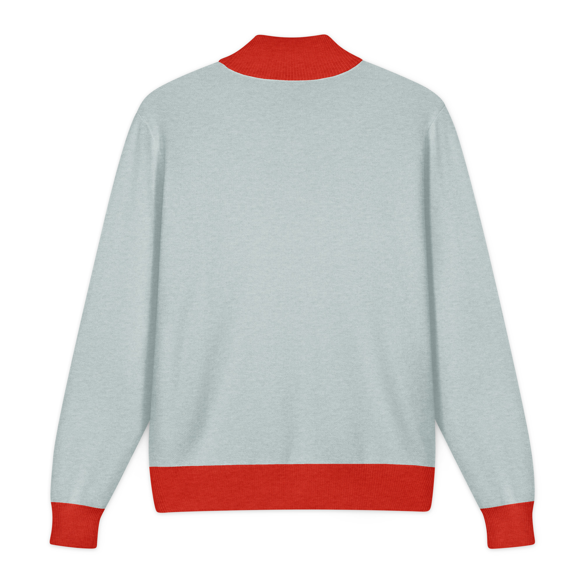 Unisex Knitted Quarter Zip Sweater - Imagen 12